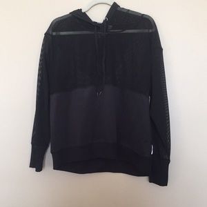 RBX mesh insert hooded shirt